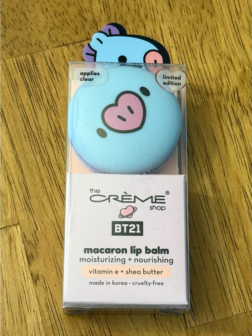 The Crème Shop BT21 Macaron Lip Balm - grape gummy (Limited Edition)
